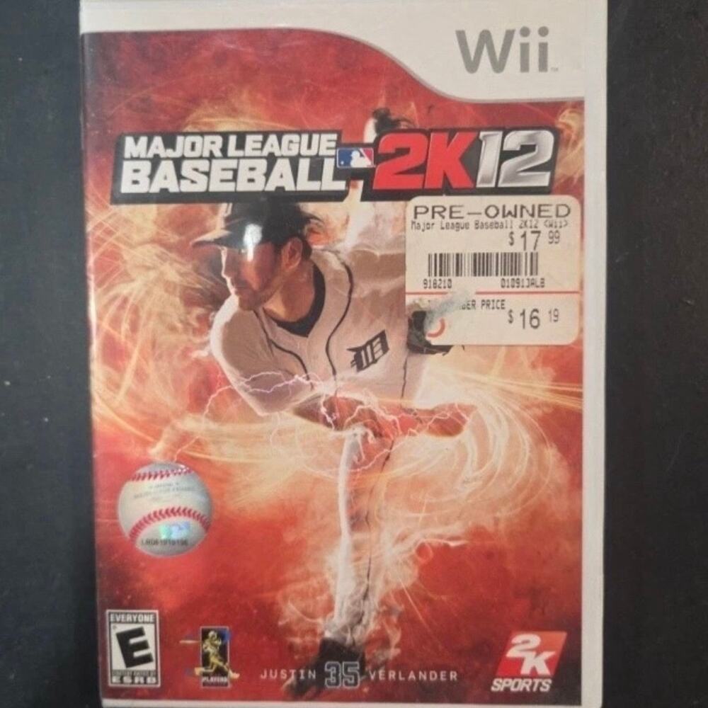 Major League Baseball Wii Game Justin 35 Verlander 2K Sports